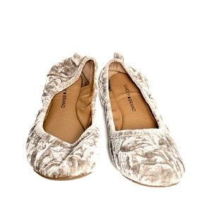 🌵Lucky Brand Eleesia Velvet Ballet Flats Size 7
